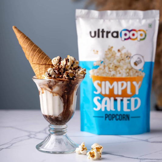 Popcorn Vanilla Ice cream