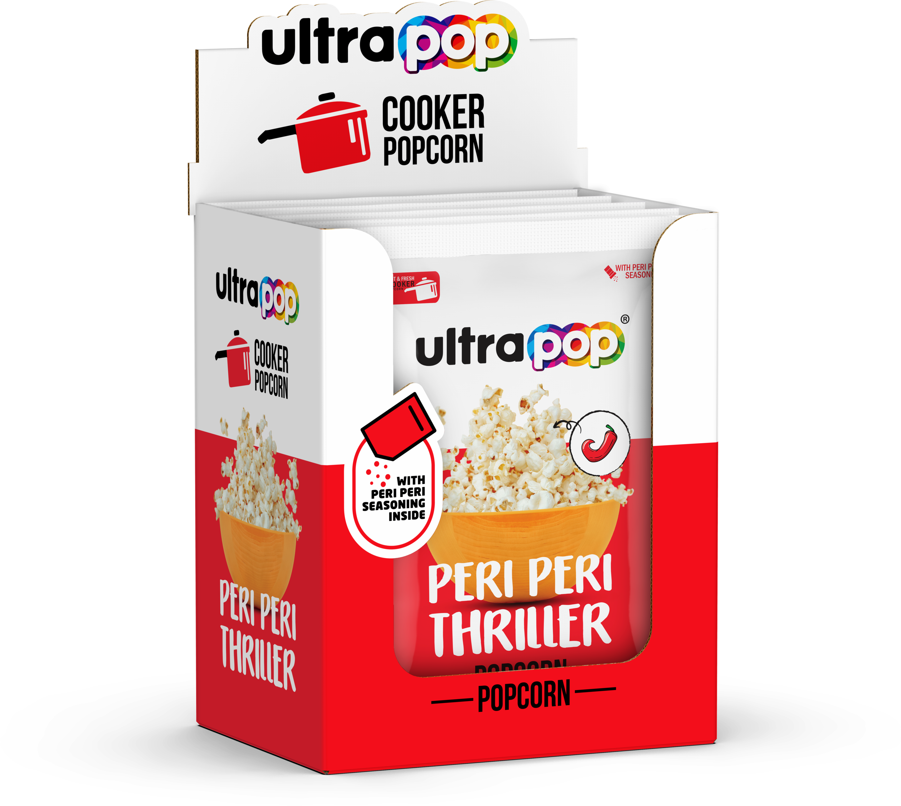Peri Peri Popcorn - Pack of 6 (Cooker)