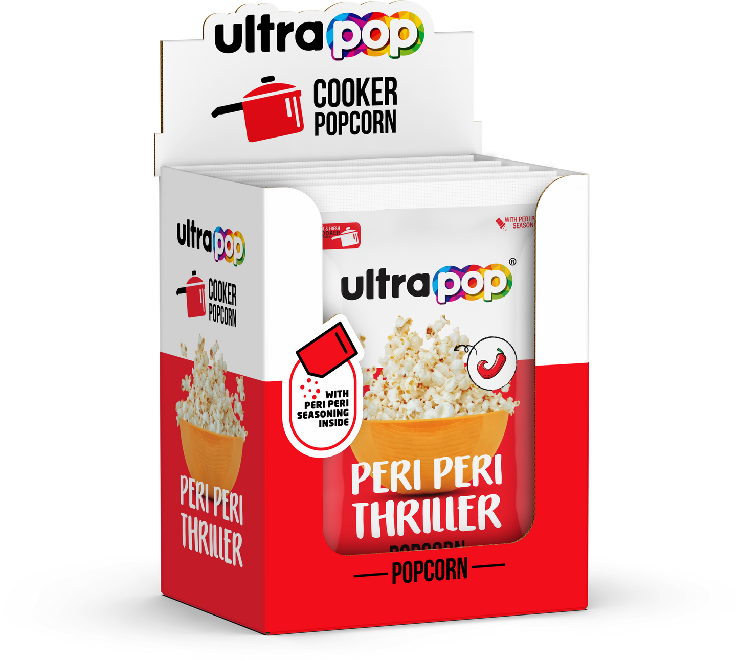 Peri Peri Popcorn - Pack of 6 (Cooker)